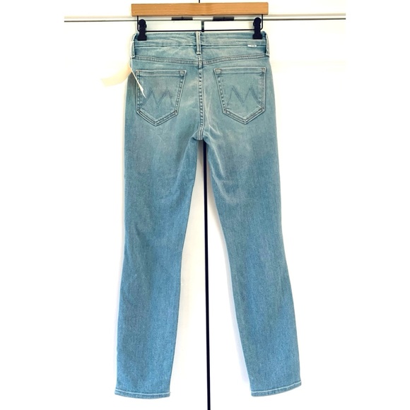 Mother Jeans The Looker Crop Swimming Pool Sunday High Rise Light Wash Size 25 - Picture 2 of 11